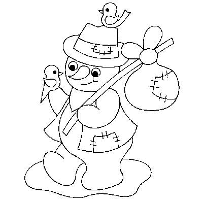 Bałwany kolorowanki